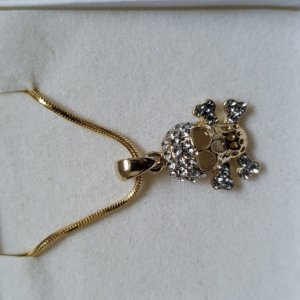 Gold Skull Necklace
